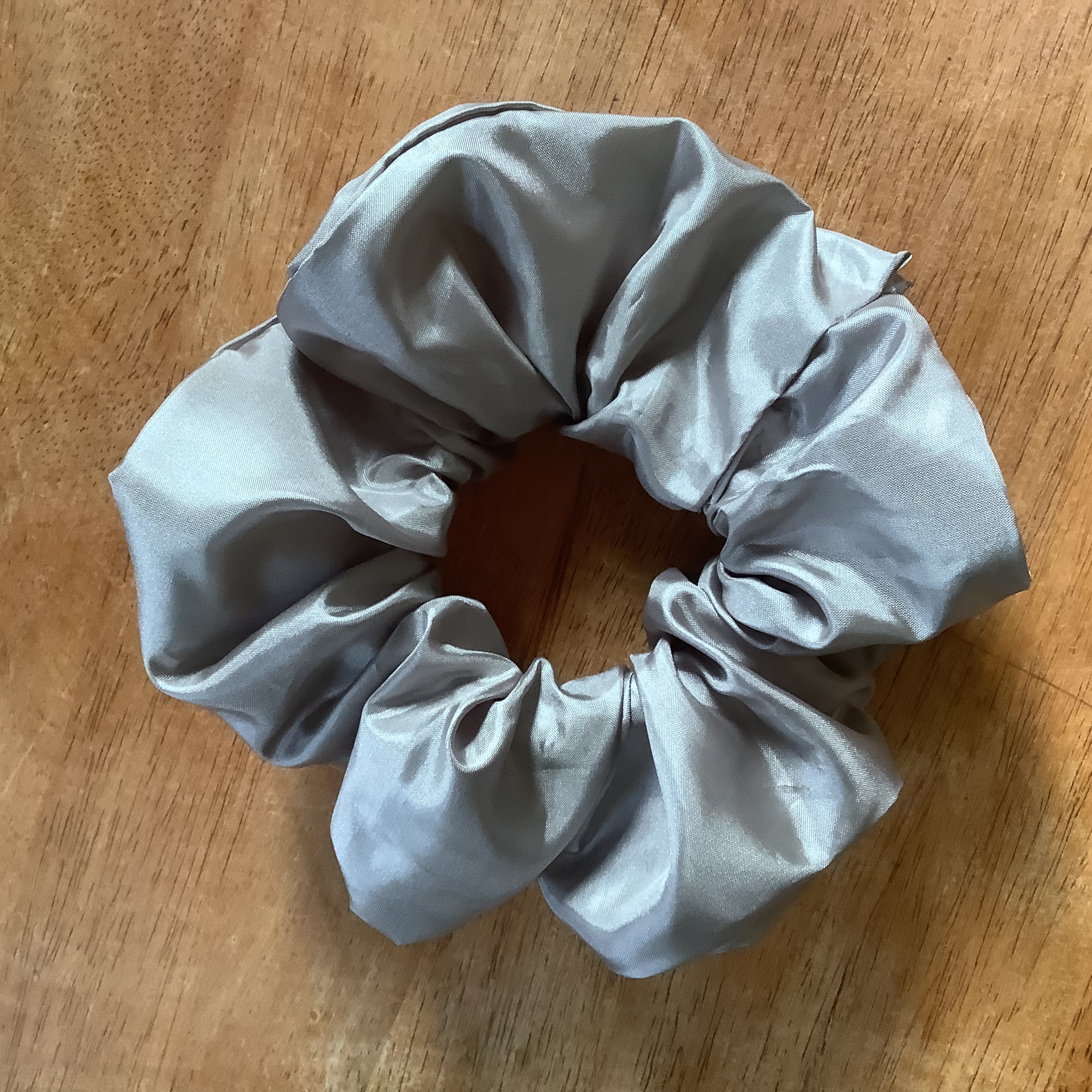 Shiny Grey Scrunchie | Little Trinket Box